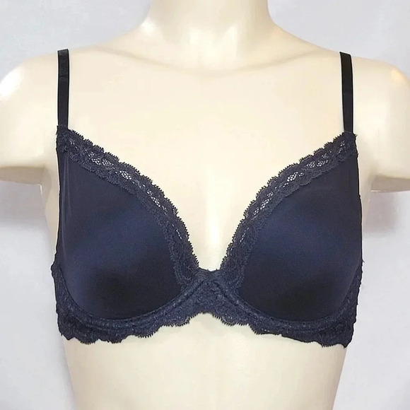 32C Paramour 135008 Vivien Plunge Contour UW Bra Black NWT - Picture 1 of 8